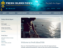 Tablet Screenshot of freshislandfish.com